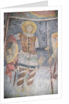 Fresco of St. Procopius in the church, 1413-17 by Morava School