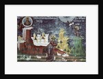 Moses on the Mount, south wall of the church, c.1601 by Romanian School