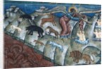 Animals disgorging, detail from The Last Judgement, 1547-50 by Romanian School