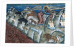 Animals disgorging, detail from The Last Judgement, 1547-50 by Romanian School