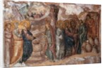 Marriage at Cana, narthex wall painting, Afendiko church, Brontochion Monastery by Greek School