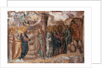 Marriage at Cana, narthex wall painting, Afendiko church, Brontochion Monastery by Greek School