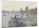 Westminster from Hungerford Bridge, 2010 by Julian Barrow