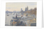 Westminster from Hungerford Bridge, 2010 by Julian Barrow