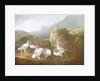 Ptarmigan in a Mountainous Landscape with Sportsmen and Dogs Beyond by Philip Reinagle