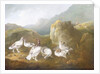 Ptarmigan in a Mountainous Landscape with Sportsmen and Dogs Beyond by Philip Reinagle