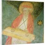 Angel playing a clavichord by French School