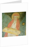Angel playing a clavichord by French School