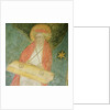 Angel playing a clavichord by French School