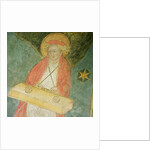Angel playing a clavichord by French School