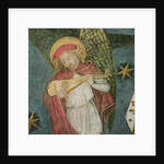 Angel musician playing a mandora by French School