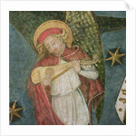 Angel musician playing a mandora by French School