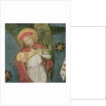 Angel musician playing a mandora by French School