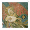 Angel musician playing a lute by French School