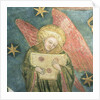 Angel musician playing a psaltery by French School