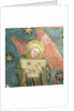 Angel musician playing a psaltery by French School