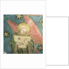 Angel musician playing a psaltery by French School
