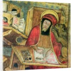 St. Mark writing his gospel by French School