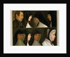 Study of Nuns, a Novice and an Abbot by German School