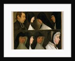 Study of Nuns, a Novice and an Abbot by German School