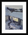 Winter Evening - My Studio by John Cooke