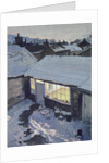 Winter Evening - My Studio by John Cooke