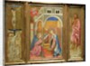 Tryptic of St. John the Baptist. Painting on wood attributed to Giovanni di Tommasino Crivelli. by School Italian