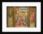 Tryptic of St. John the Baptist. Painting on wood attributed to Giovanni di Tommasino Crivelli. by School Italian