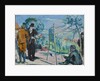 Visiting Cezanne or Cezanne painting in the countryside by Maurice Denis