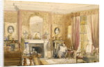 Drawing Room at Bryn Glas, Monmouthshire, 1871 by Julia Mackworth