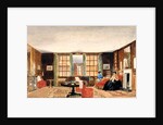 A drawing room with two seated women, c.1850 by Unknown Artist