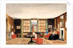 A drawing room with two seated women, c.1850 by Unknown Artist