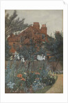 View of a garden in Bedford Park, 1885 by Frederick Hamilton Jackson