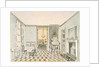 View of a drawing room, c.1835-40 by Unknown Artist