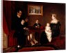 Group portrait of an unidentified family in a domestic interior, c.1815-20 by Unknown Artist