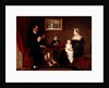 Group portrait of an unidentified family in a domestic interior, c.1815-20 by Unknown Artist