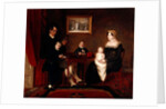 Group portrait of an unidentified family in a domestic interior, c.1815-20 by Unknown Artist