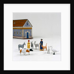 Figures in front of a Noah's ark, c.1840 by German School