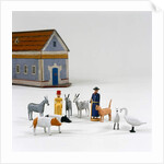 Figures in front of a Noah's ark, c.1840 by German School