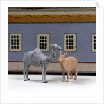 Camel and rhino in front of Noah's ark, c.1840 by German School