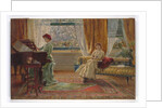 An Interior with two Ladies, 1880 by A. Trevor Haddon