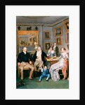 A family scene in a domestic interior, c.1815-20 by English School