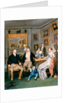 A family scene in a domestic interior, c.1815-20 by English School