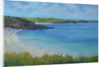 Thurlestone Beach, calm summer day, 2016 by Jennifer Wright