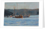 Evening yachts Salcombe, 2016 by Jennifer Wright
