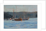 Evening yachts Salcombe, 2016 by Jennifer Wright