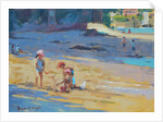 Salcombe Beach, Children by Jennifer Wright