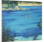 Salcombe, Moored Yacht, Southsands, 2000 by Jennifer Wright