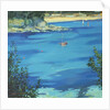 Salcombe, Moored Yacht, Southsands, 2000 by Jennifer Wright