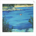 Salcombe, Moored Yacht, Southsands, 2000 by Jennifer Wright
